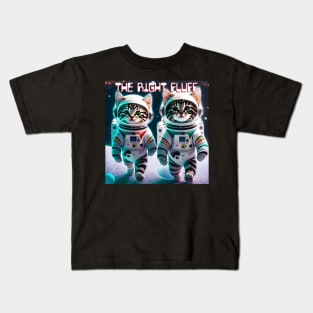 The Right Fluff Cat Astronauts Kids T-Shirt